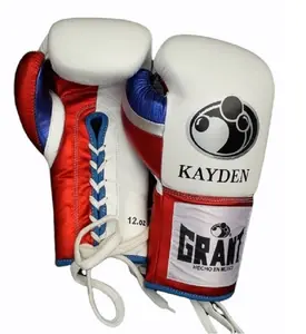 Gants de boxe en cuir blanc, meilleure vente, combinaison de combat et Support de poignet, couleur blanche, 8oz 10oz 12oz 14oz 16oz, vente en gros, oem personnalisé