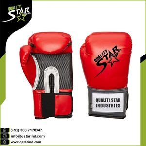 Guantes de boxeo de cuero sintético para hombre, guantes de boxeo de entrenamiento profesional, de la mejor calidad, hechos a medida, a precio de fábrica - Product Image 5