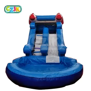 slide para bonecas Suppliers-Durável inflável lua salpicos de água tropical combo castelo de salto casa do salto com slide