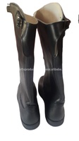 Nouvelles bottes d'uniforme pour hommes, logo, reproduction d'uniforme d'extérieur, 100% cuir véritable, bottes allemandes de la Seconde Guerre mondiale