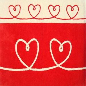 Alfombra de lana copetuda a mano para bebé - Product Image 4