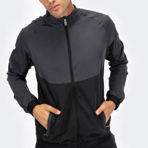 Ensemble de survêtements zippés à carreaux pour hommes veste de sport à col montant bas de jogging ensemble de pantalons à revers vente en gros 2021 survêtement pour hommes - Product Image 2