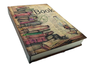 Cuaderno de tapa dura hecho a mano impreso, diario de escritura personalizado, diario de bocetos personalizable, Unisex, fácil de llevar para regalar - Product Image 5