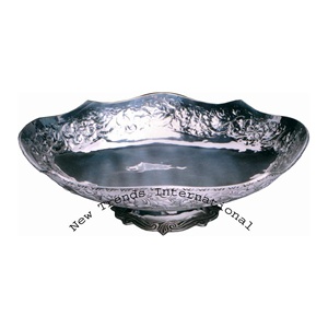 Silver Plated Fruit Bowl Sustainable Metal Serving Fruit Bowl - Product Image 4