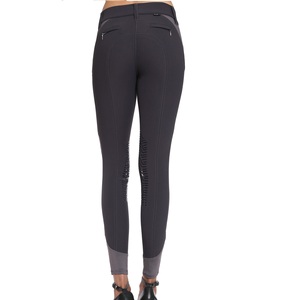 Pantalones de montar a caballo OEM de alta calidad, ropa ecuestre personalizada, pantalones antideslizantes al por mayor con bolsillo con cremallera - Product Image 2