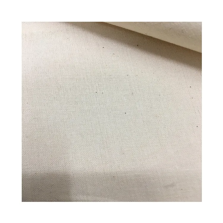 New Style Poplin Fabric Canvas Fabric Wholesale Exporter of Standard Quality Plain Type Cotton Organic Home Textile Plain Dyed WHITE