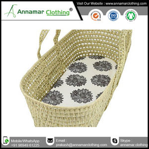 Best Quality Custom Super Soft Organic Cotton Unisex <b>Bassinet</b> Sheets Manufacturer - Product Image 4