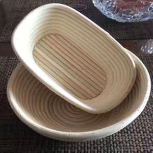 Natural Rattan Bread <b>Bannetons</b> <b>Basket</b> Handmade Oval Dough Bread Bowl Proofing <b>Basket</b> for Bread Baking - Product Image 6