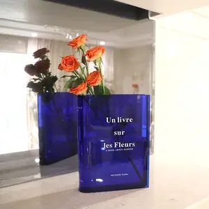 אקריליק זכוכית בקבוק דקורטיבי אגרטלים מינימליסטי ספר קישוט לעיצוב בית