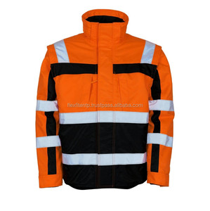 Pakistan Factory Supply High Visibility Waterproof Reflective Security Workwear Jackets with Custom Logo for Construction - Product Image 6