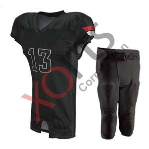 American Football Jersey Team Sets Uniforms Blank Polyester American Mesh Comfortable Football Wear - Product Image 1