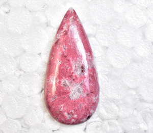 Thulite Cabochon หินธรรมชาติคุณภาพสูง,พลอย Thulite Cabulite Cabochon สีชมพูของชาวนอร์เวย์สำหรับทำเครื่องประดับ - Product Image 3
