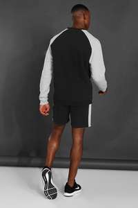 Hombres Casual Summer Sports Gym Sudadera con capucha al por mayor de 2 piezas Jogging Suit Chándal con chándal - Product Image 6