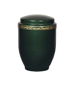 Urnes en cendres incinérées en métal aluminium pour adultes avec couvercle Illustration florale imprimée Taille personnalisée Style américain Pot funéraire de crémation - Product Image 5