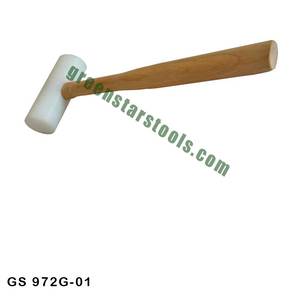 Marteau en nylon pour bijoutiers avec tête ovale GS 972G-02 Outils de bijouterie en plastique durable pour usage professionnel - Product Image 1