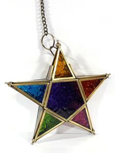 Bougeoir décoratif de haute qualité lanterne métal et verre en prix de gros pour la décoration et Noël - Product Image 2