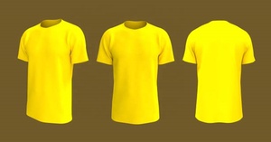 T-shirt en tricot pour homme 100% coton de qualité supérieure, écologique, respirant, couleur unie, impression personnalisable, fabriqué en Inde - Product Image 2