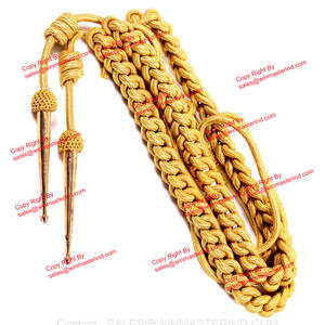 Aiguillette de cérémonie | Aglet d'uniforme de club de cordons d'épaule d'infanterie de cérémonie - Product Image 4