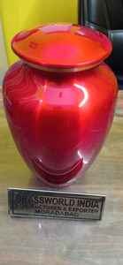 Urna Funeraria Metálica Estilo Americano con Patrón Naranja para Adultos, Artículos para Cremación - Product Image 6