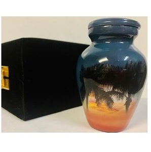 FISHERMAN TRUCHA Personalizado Metal Latón/Aluminio Urna de recuerdo para cenizas de mascotas para almacenamiento conmemorativo - Product Image 3