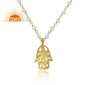 สร้อยคอจี้ดอกไม้ทำมือดีไซน์ล่าสุดสำหรับผู้หญิงเครื่องประดับคอลเลกชันอันงดงาม - Product Image 2