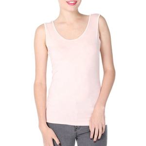 Camisetas sin mangas sexis sin mangas informales hechas en Pakistán para mujer, transpirables Camiseta de punto de talla grande con cuentas de talla grande, algodón - Product Image 2