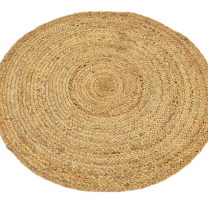 Alfombra de paja redonda de alta calidad, decoración para suelo, jacinto de agua, venta al por mayor, hecho en Vietnam - Product Image 1