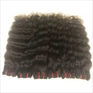 Extensiones de tejido de cabello humano virgen de grado Remy ondulado natural indio - Product Image 3