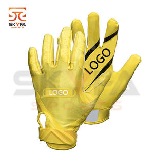 Guantes de fútbol americano de marca de alta calidad para hombres con protectores de dedos Guantes deportivos - Product Image 3