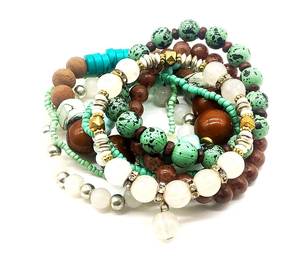 Pulsera de Cuentas de Semillas Arcoíris Bohemias, Cadena de Cintura Hecha a Mano, Regalo de Amistad para Mujer, Accesorios de Moda - Product Image 4