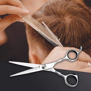 Tijeras de Peluquería de Acero Inoxidable de Alta Calidad con Hoja Afilada, Tornillo Ajustable y Reposamanos para Corte de Cabello - Product Image 6