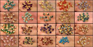 Améthyste Pierres Précieuses De Forme Ovale Plaqué Or Charmes Pendentif - Product Image 3