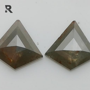 2.36 CT ธรรมชาติหลวมสีเทาเรขาคณิตตัดเพชรประกายเพชร - Product Image 2