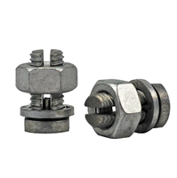 Cable de Polietileno para Cercas Eléctricas de hasta 2.7mm con Tornillo M8, Arandela y Tuercas, Conector de Cable con Abrazadera de Perno Dividido