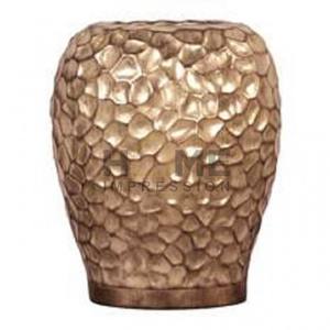 Fancy Modern Design Curved Metal <b>Gold</b> Vase Metal Decorative Vase Indian Serving Metal Outdoor <b>Planter</b> - Product Image 3