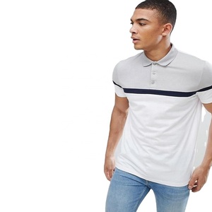 T-shirts polo pour hommes personnalisés en jersey 100% coton avec imprimés brodés T-shirt à manches courtes dans des couleurs personnalisées - Product Image 1