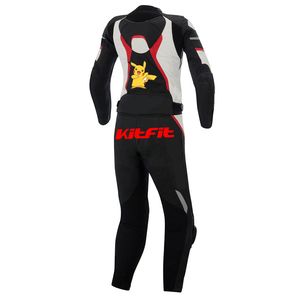 Conjunto de pantalones y traje de cuero para motocicleta, protectores de cuerpo completo, trajes de motocicleta, ropa para hombre, nuevo y elegante - Product Image 5