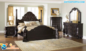 Exclusiva de madera camas en acabado brillante moderno de madera de teca de acabado brillante camas de madera de lujo rey tamaño doble muebles de dormitorio - Product Image 3