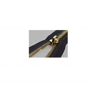 Fermeture à glissière en métal à bout ouvert avec dents dorées #5 Fermeture à glissière à bout fermé avec dents dorées luxueuses-Fermetures à glissière de qualité supérieure - Product Image 1