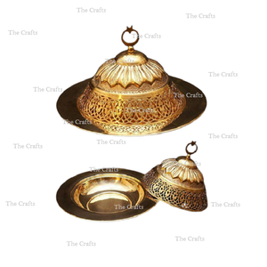 Plato de mantequilla de Color dorado de acero inoxidable de diseño extremadamente bueno con cubierta de diseñador para accesorios de decoración del hogar - Product Image 6