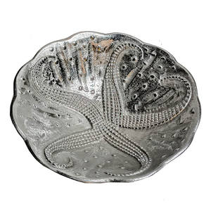 Bol en métal vintage bol en métal bronze forme ronde bol en métal décoratif de table de style vintage pour la maison et la cuisine - Product Image 2