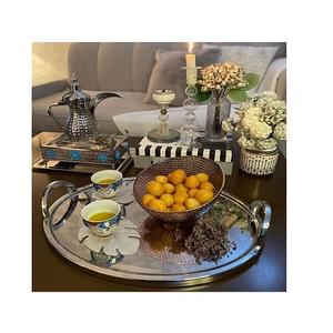 Bandeja de dátiles de chocolates de acero inoxidable, bandeja de servicio de té de forma y tamaño personalizados para uso en eventos de boda - Product Image 3