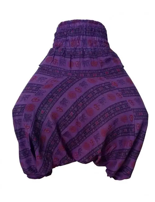 Parpal Harem Om Trouser Pant Yoga Boho Hippie Indian Women Baggy Gypsy Hippie Baggy Pants Afghani Unisex wholesale