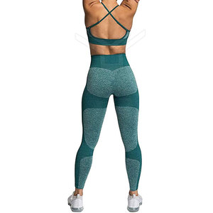 Conjunto de mallas de Yoga sin costuras para mujer, conjunto de entrenamiento activo Popular para gimnasio, ropa de Fitness, conjunto de Yoga para mujer, gran oferta - Product Image 2