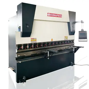 Máquina de freio hidráulico we67k 100/3200 cnc, máquina de tesoura de sistema cnc de 4 + 1 eixos