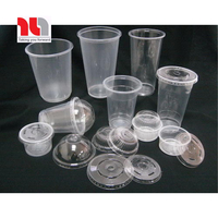 Gobelets jetables en plastique PET avec impression de logo personnalisé, marque Thuan Loi, pour boissons et boissons gazeuses, Vietnam