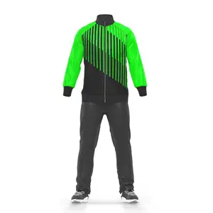 Survêtements sublimés personnalisés en tenue décontracté de couleur verte avec logo - Product Image 1