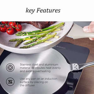 <span class=keywords><strong>Adaptateur</strong></span> de disque électrique, convertisseur de chaud <span class=keywords><strong>pour</strong></span> cuisinière à <span class=keywords><strong>Induction</strong></span>, assiette à sauce et poêle à frire, poêle à <span class=keywords><strong>Induction</strong></span> - Product Image 5