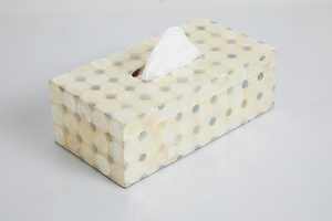 High Quality Mother of Pearl Tissue Box Home Wholesale Custom Hand Crafted Premium Quality Customized Logo Handmade - Product Image 3