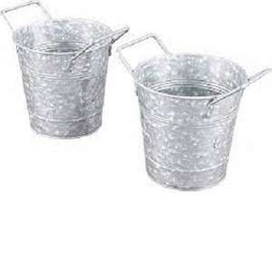 STYLISH GALVANIZED FLOWER PLANTER PREMIUM HIGH QUALITY GALVANIZED <b>HERB</b> PLANTER HOME & GARDEN GALVANIZED <b>POT</b> DECORATIVE PLANTER - Product Image 6